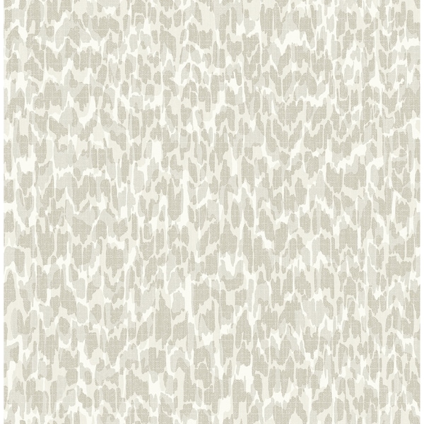 Manhattan Comfort Massy Flavia Light Grey Animal Print 33 ft L X 205 in W Wallpaper BR4014-26428 - main